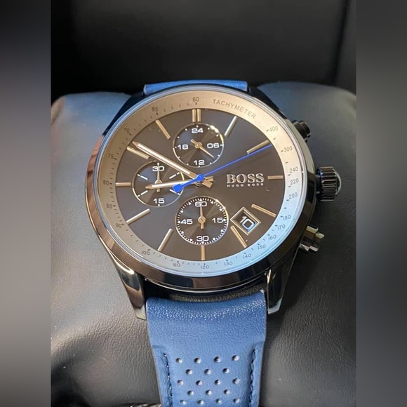 HB1513563 - Hugo Boss Men’s Grand Prix Black Dial Watch - Picture 3 of 11